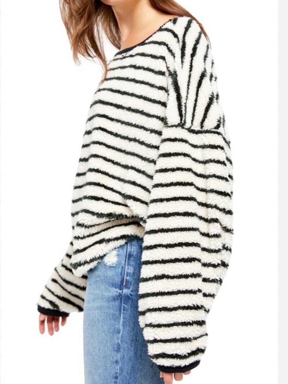 Free People Breton Striped Pullover Medium Women’s Top Sweater